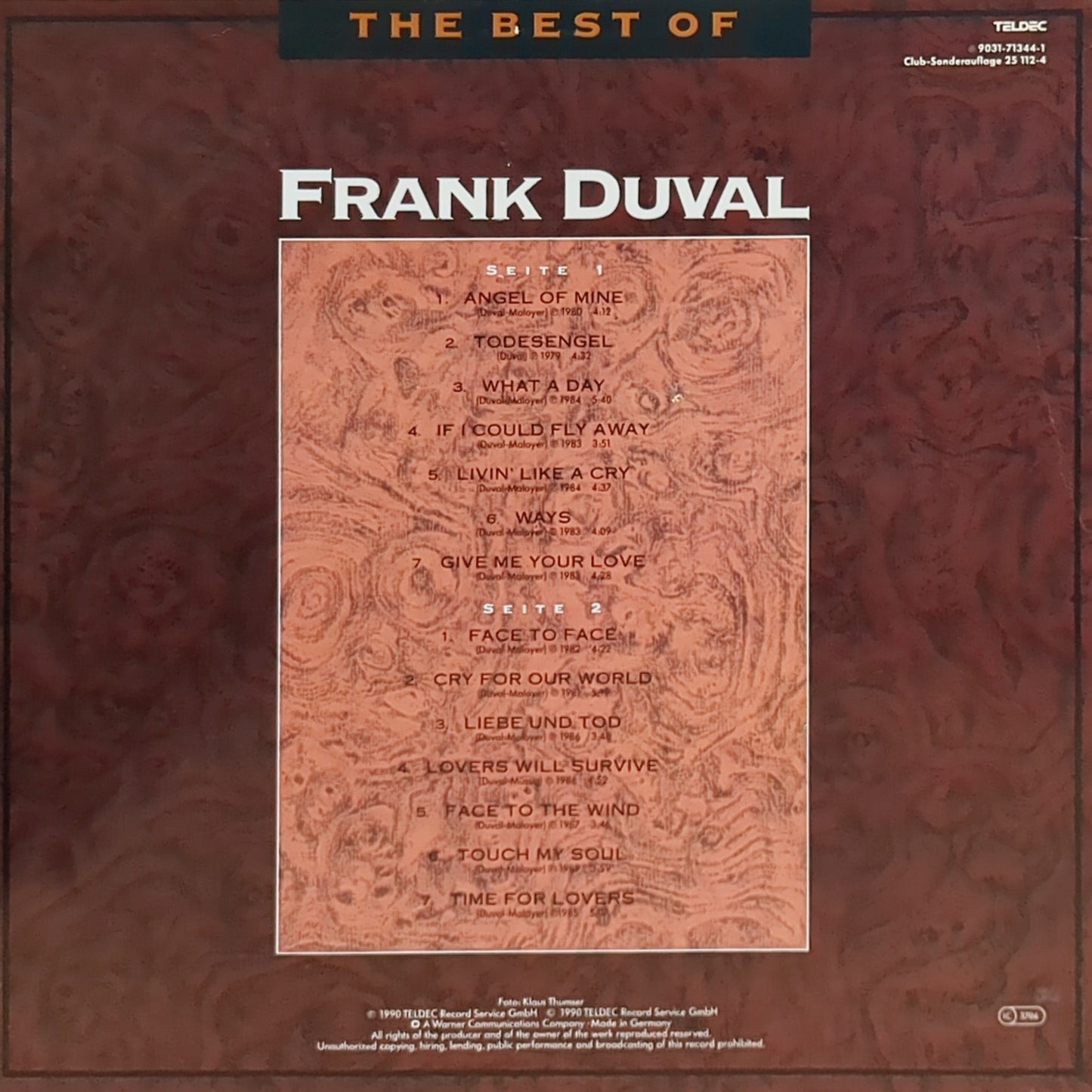 Frank Duval - The Best Of Frank Duval